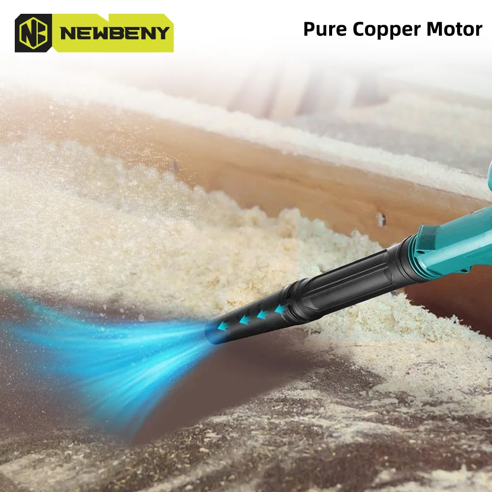 NEWBENY 2 In 1 Electric Air / Suction Blower  18000RPM Handheld Cordless Leaf Snow Dust Blower Cleaner For Makita 18V Battery 3
