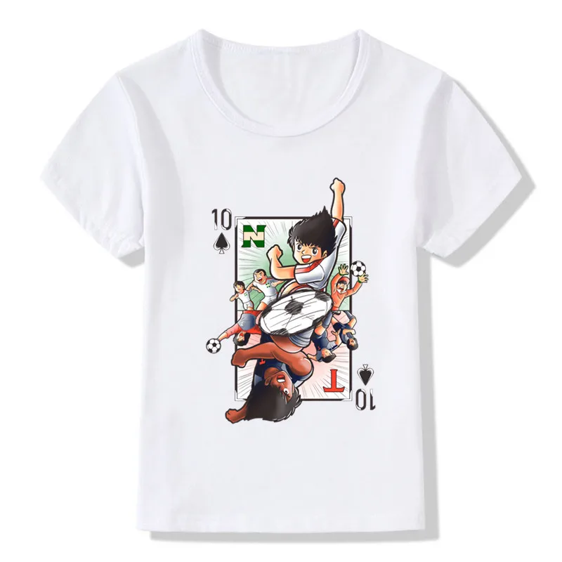 Anime Captain Tsubasa Le Petit Footballer Print Cartoon Kids T-shirt Summer Girls Boys Children's Clothing t shirt cotton t shirt kids t shirt girls t shirt girls tee shirt stitch t shirt t shirt set