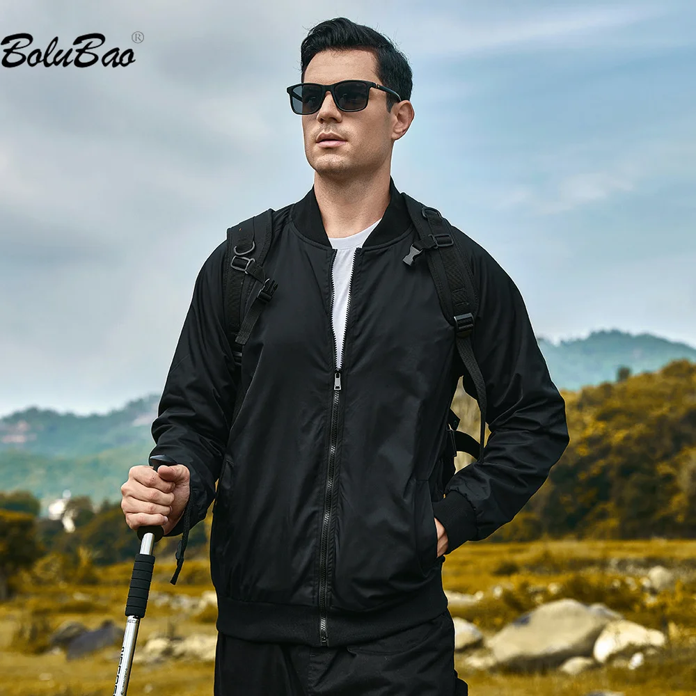 

BOLUBAO 2023 Outdoor Casual Jacket For Men Solid Color Slim-Fit Coat High Quality Design Hot Selling Streetwear Jacket For Men