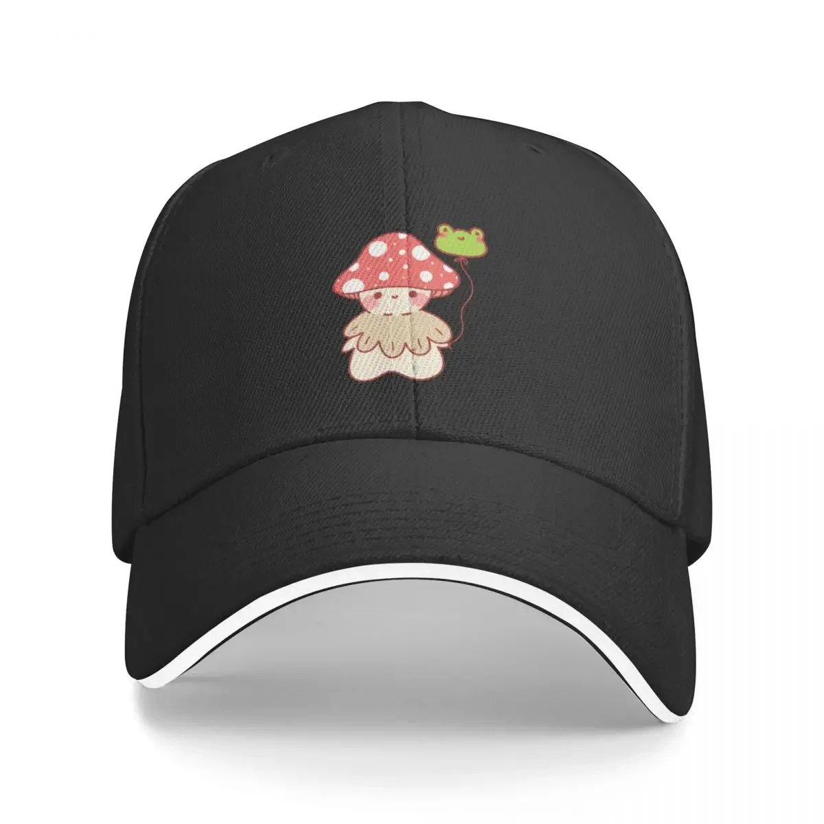 

Mushroom & Frog Baseball Cap Sports Cap Beach Snap Back Hat Men Luxury Brand Women's