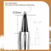 Ultra-fine 2 Point Silver Eyebrow Pen Liquid Wild Eyebrow Tattoo Waterproof 2 Fork Silkworm Brow Pen Easy To Grip Eye Makeup 6