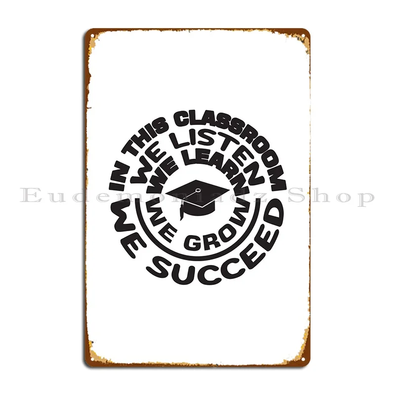

Listen школьный металлический знак ржавые настенные декоративные таблички дизайнерский клубный оловянный знак плакат
