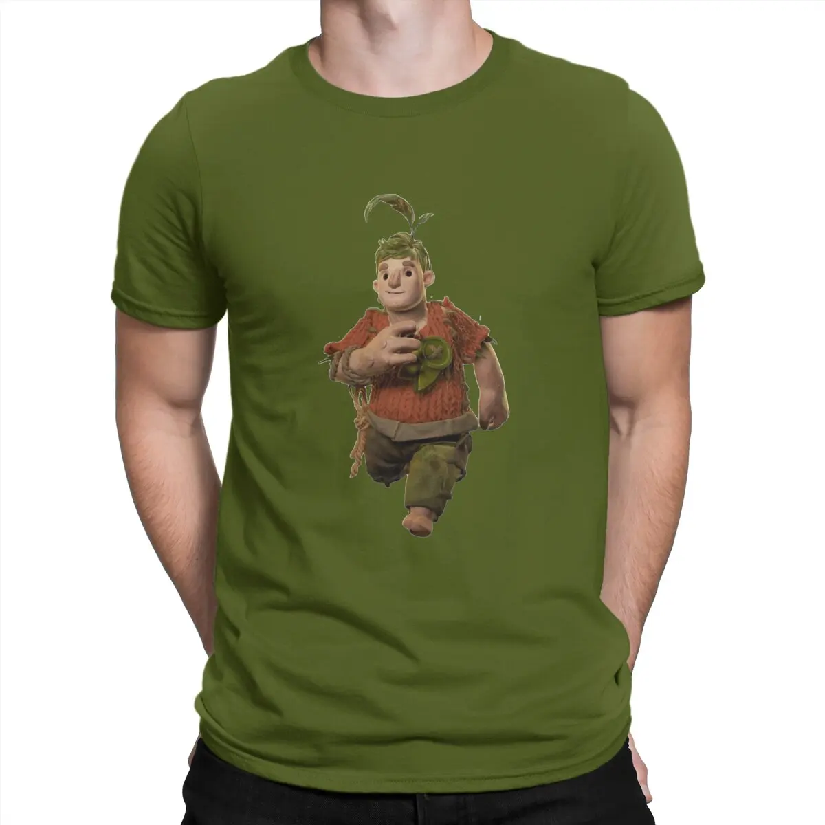 thumbnail image 1 of Camisetas para correr para hombre, camisetas de algodón puro "It Takes Two", camisetas vintage de manga corta con cuello redondo, camisetas estampadas, 1 of 7