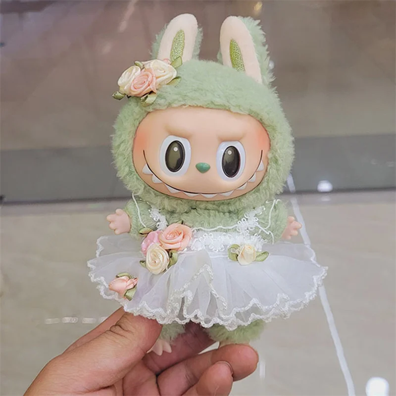 ラブブ-人形の服,15cm,誕生日プレゼント,ドレス,パーカー