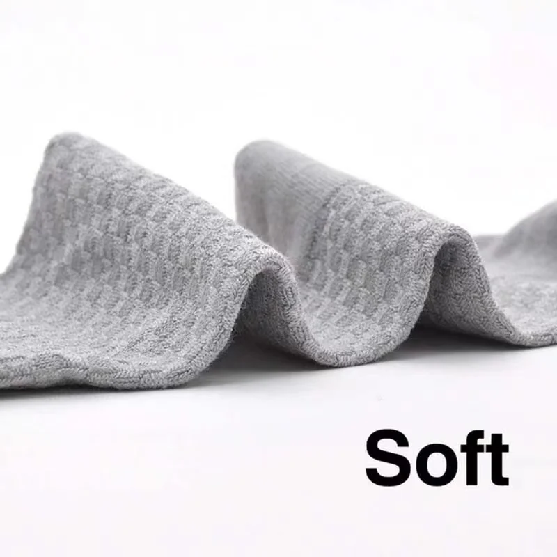 Bamboo Fiber Socks 5pairs Men's Sweat Absorbent Breathable Medium Tube Business Casual Large Size 38-45