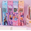 12Pcs Kpop Demon Hunters Huntrix 2B Pencils Wood Graphite Sketch Pencils Set Smooth Writing for School Office Drawing Sketching