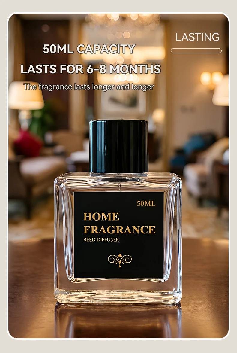 50ml Hilton Shangri-La Hotel Rattan Reed Diffuser Sets Fragrance Home Aromatherapy Air Freshener Fragrance Perfume Essential Oil