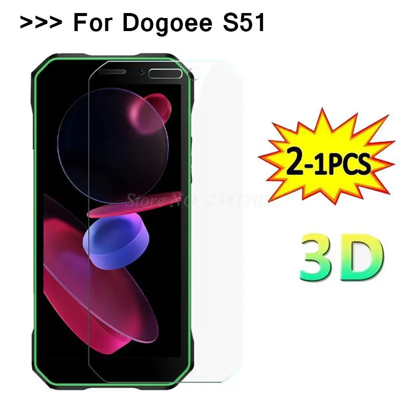 2-1 Pz Vetro Protettivo Per Doogee S51 Pro Proteggi Schermo In Vetro Temperato Per Cristal Templado Doogee S51 S 51 6.0 "Pellicola Del Telefono
