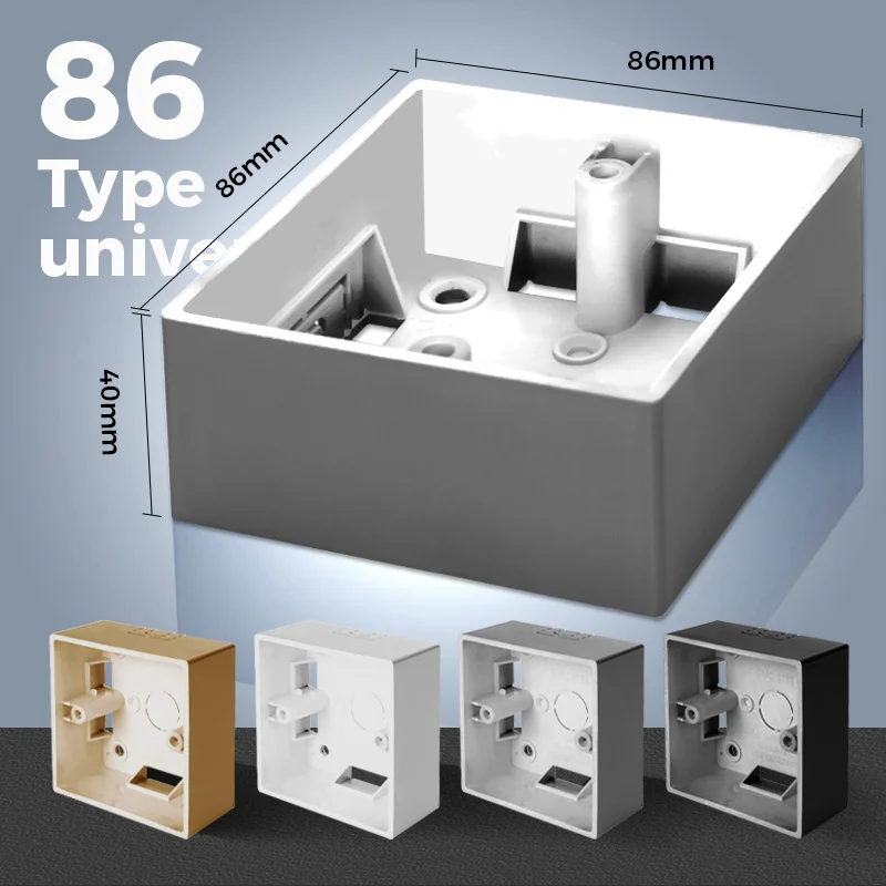 Wall Surface Mounting Junction Box For Switch Socket Installation