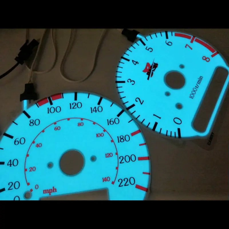 EL Glow Gauge for Toyot Camry Vienta 1998 2002 Blue Green Light car display screen