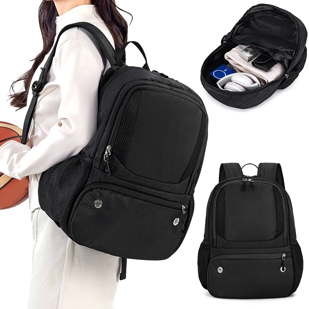 Basketball Backpack Soccer Backpack with Ball and Shoe Compartment Gym Large Capacity for Basketball Accessories