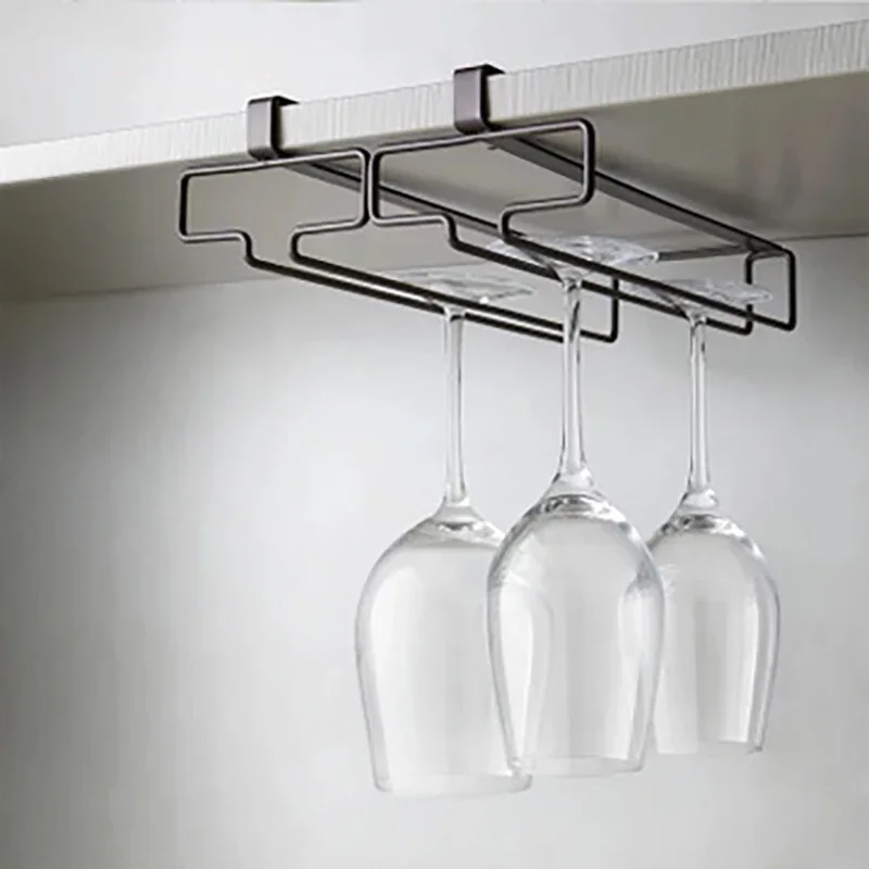 1pcs Japanese Ambry Cup Holder Without Perforation Upside Down Waterlogging Glass Cup Holder Hanging Wine Cup Storage 2