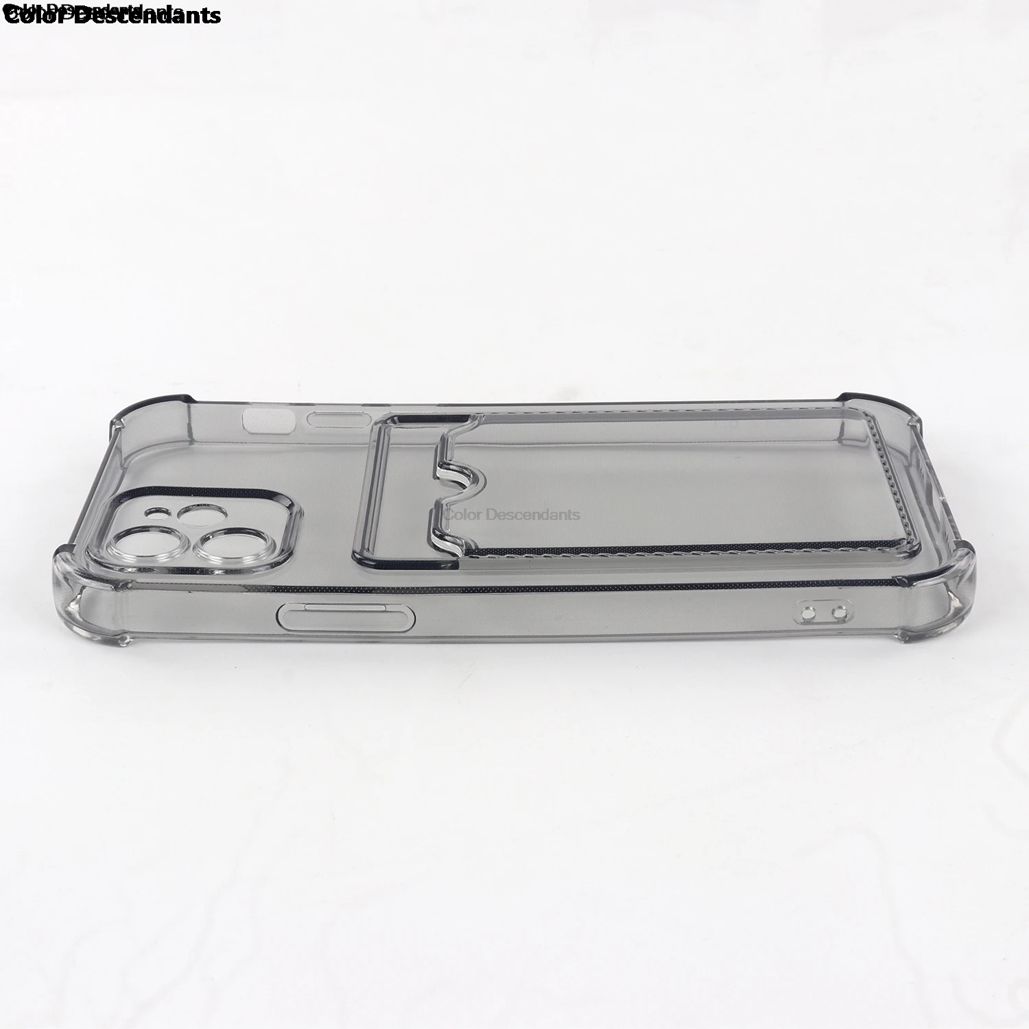 Shockproof Transparent Card Slot Phone Case with Soft Cover