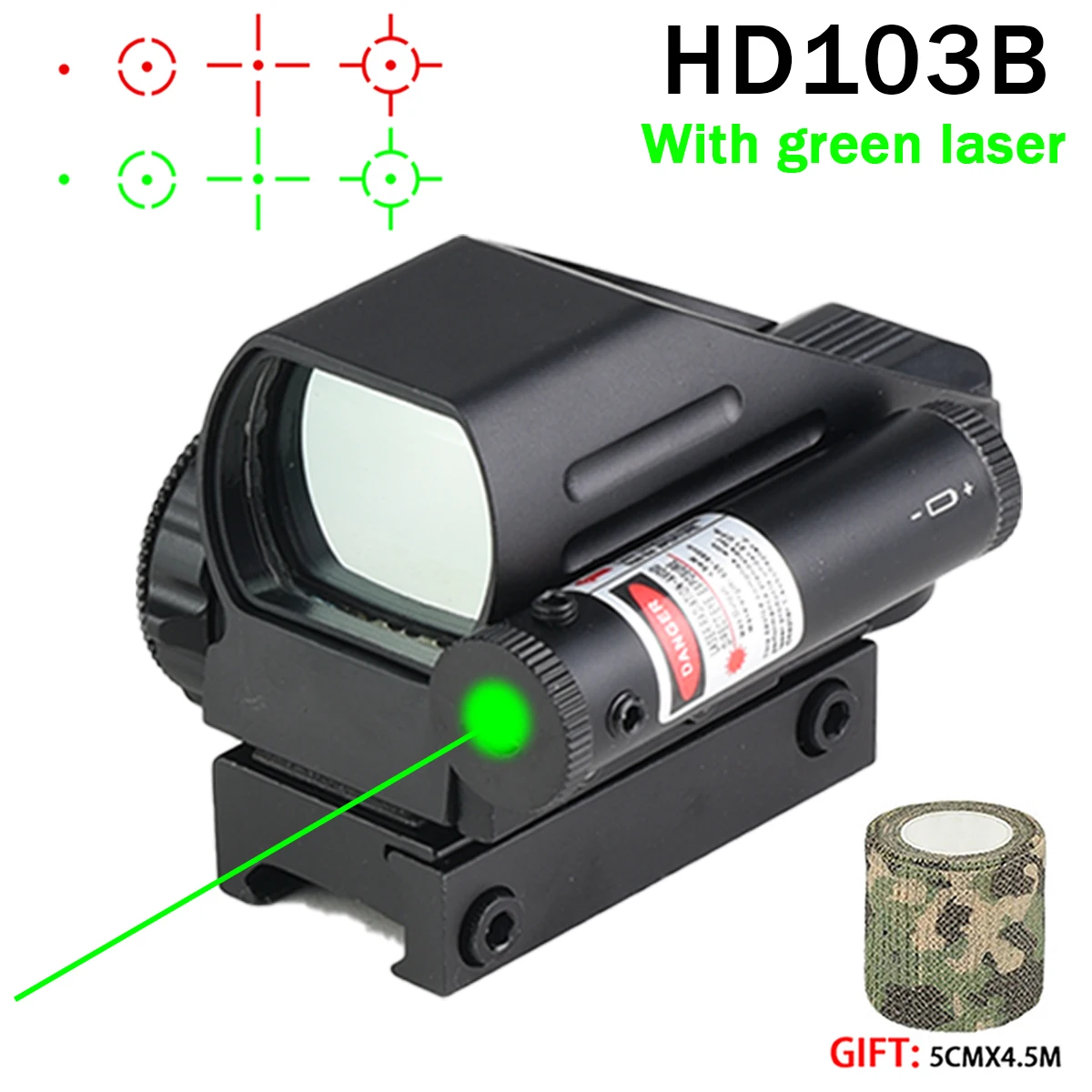 HD103B-GREEN-20MM