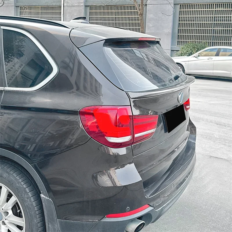 For BMW X5 F15 2014- Rear Top Trunk Roof Spoilers Wind Wing Lid Flap Spoilers Lip Body Kits Tail Tailgate Spoiler Car Rear Wing Spoiler Car Roof Spoiler