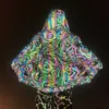 2022 Rainbow Color Reflective Knitted Jacket Men Women Nightclub Hip Hop Breathable Hooded Jackets And Coats 4
