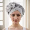 1 Casual Bun Hat Space layer ironed drill two flower multi-layer African dinner hat Auto gele Bun Hat 1