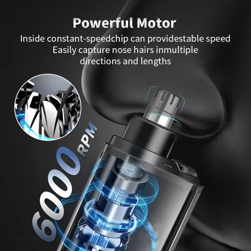 New Youpin Electric Nose Hair Trimmer Mini Type-C Rechargeable Waterproof Ear Eyebrow Beard Powerful Clippers Portable Trimmer 2