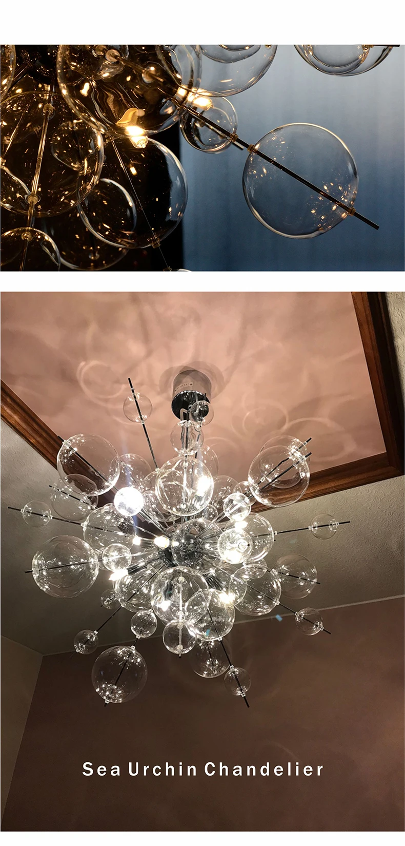 2022 Nordic LED Sea Urchin Dandelion Chandelier Lighting Modern Pendant Lamp Fixture for Restaurant Home Decor G9 110V 240V wayfair chandeliers