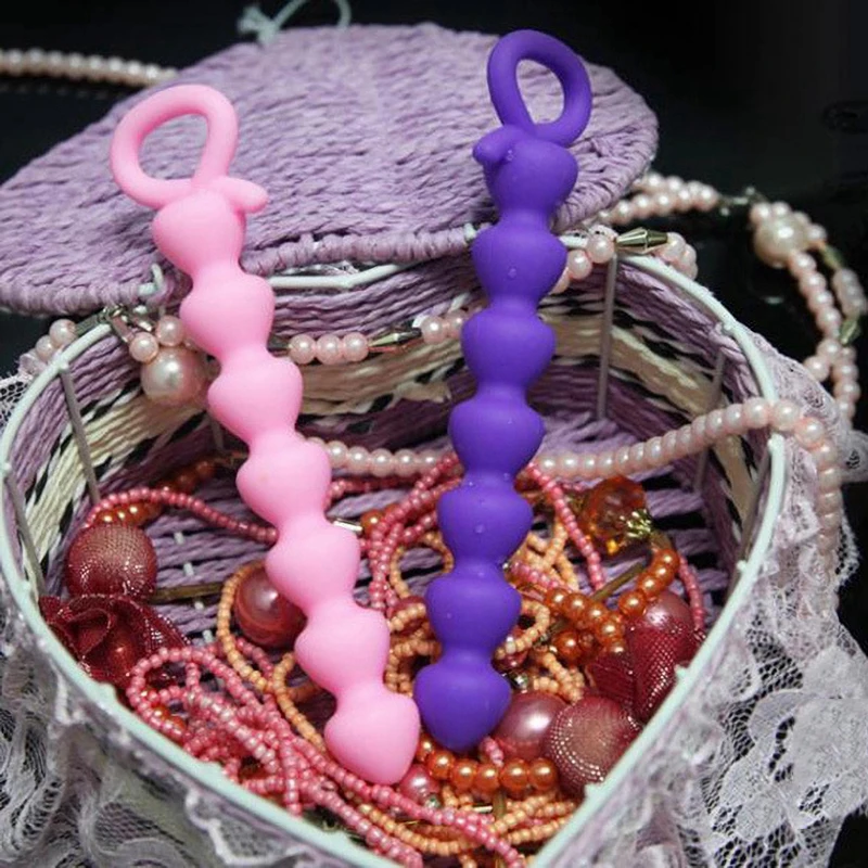 Punteggiato Silicone BASICS Perline Butt Plug Giocattoli sessuali Per adulti per donna Lesbiche Spike stimolano il gioco del culo Ano A_voghion.com