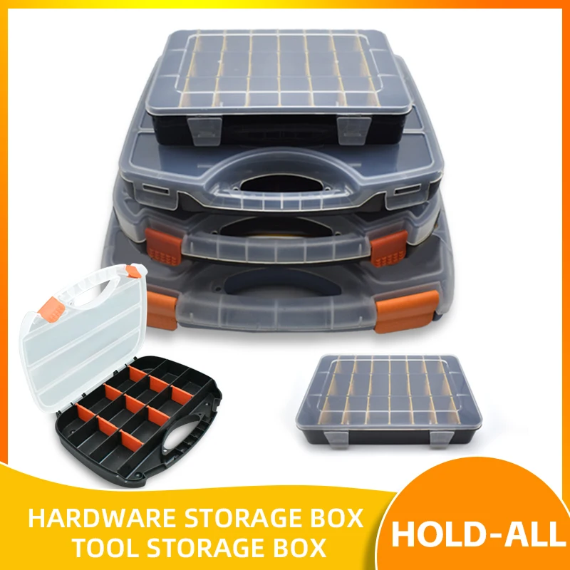 Fishing Tackle Bait Boxes Plastic Storage Organizer with Removable Dividers Container Utility Fishing Lures Trays Tool Screw Box