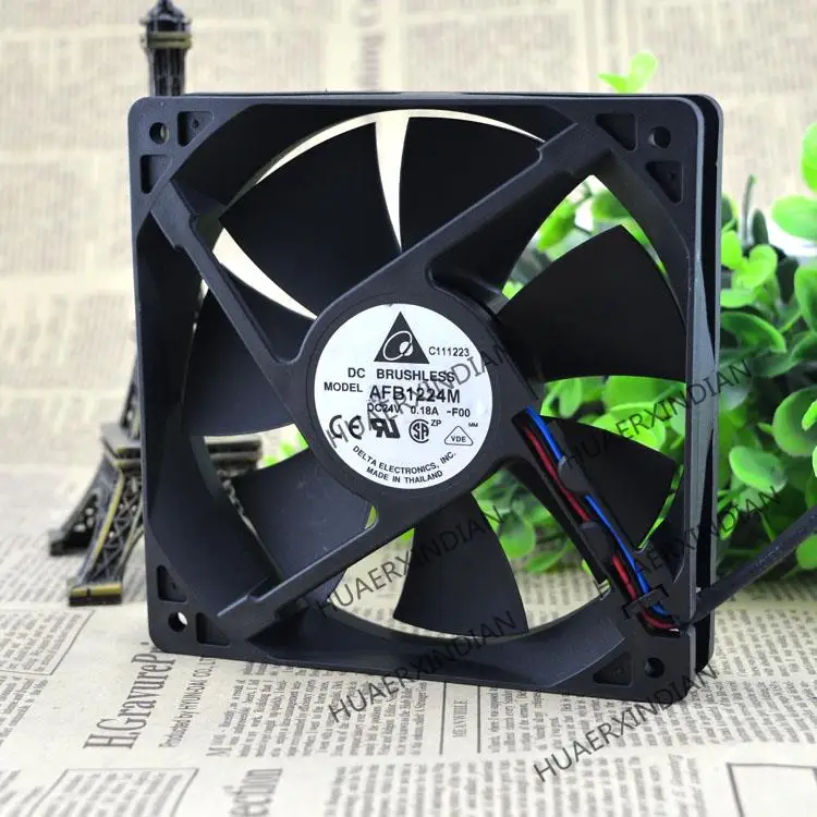 

New AFB1224M 24V 0.18A 12025 12CM Cooling Fan Assembly Kit