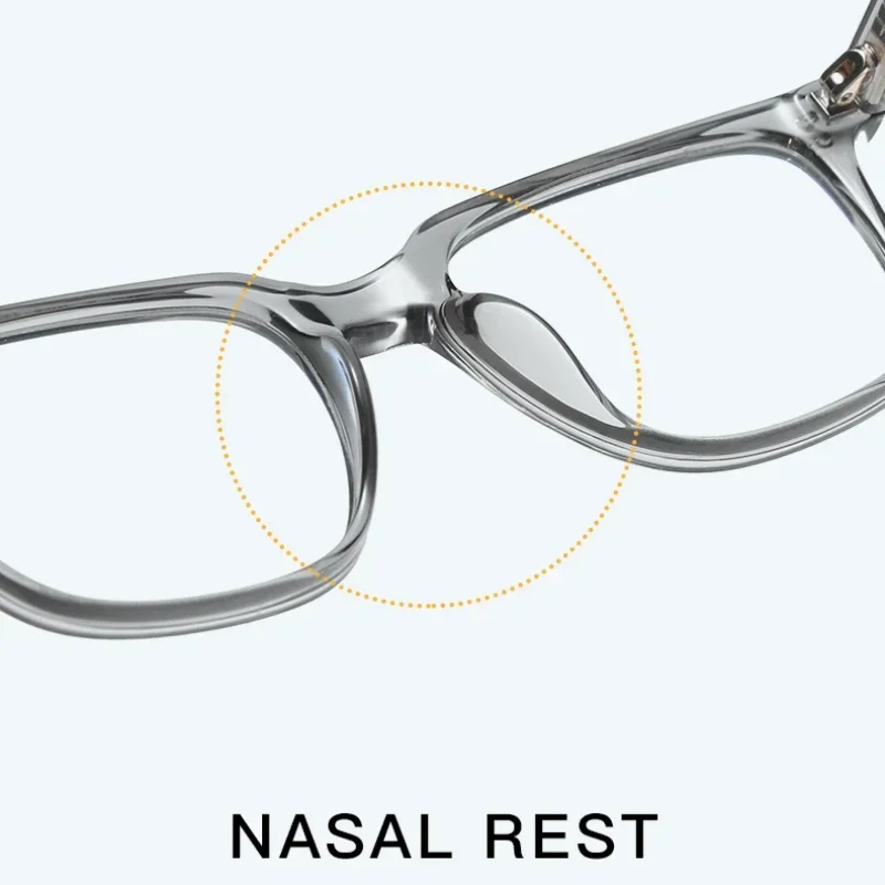 VICKY Men's Square Classic Eyeglass Frames Myopia Hyperopia Anti-Blue Light Reading Glasses Customizable Prescription PFD2082 5