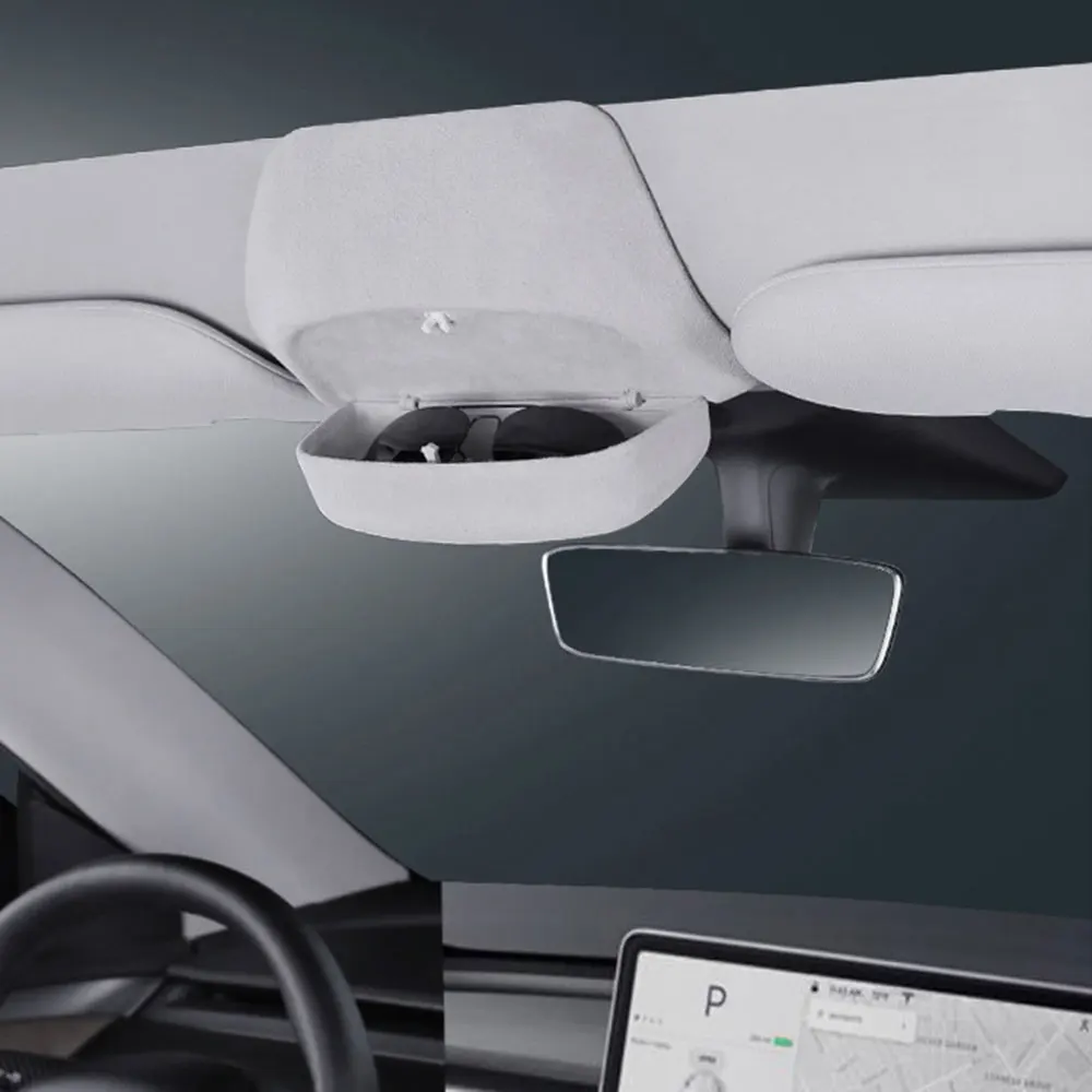 GAFAT Compatibile con Audi A1 8X GB/ Q2 2010-2025 2026 Porta Occhiali da Sole, A1 GB A1 Sportback Q2 SQ2 Contenitore interno Organizer, Custodia Occhiali Sole, A1 Accessori, Q2 Accessori (Grigio