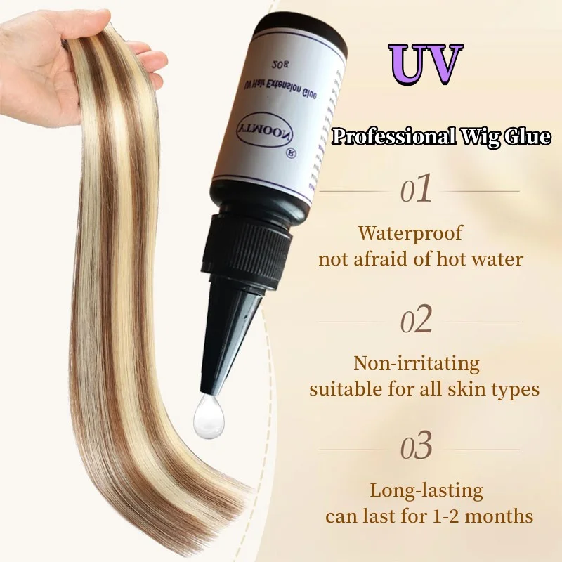 Professional 20g UV Glue For Fast Traceless Hair Extension Wig Glue Adhesive Bonding Lasting No Irritant  Barbershop accessories 5
