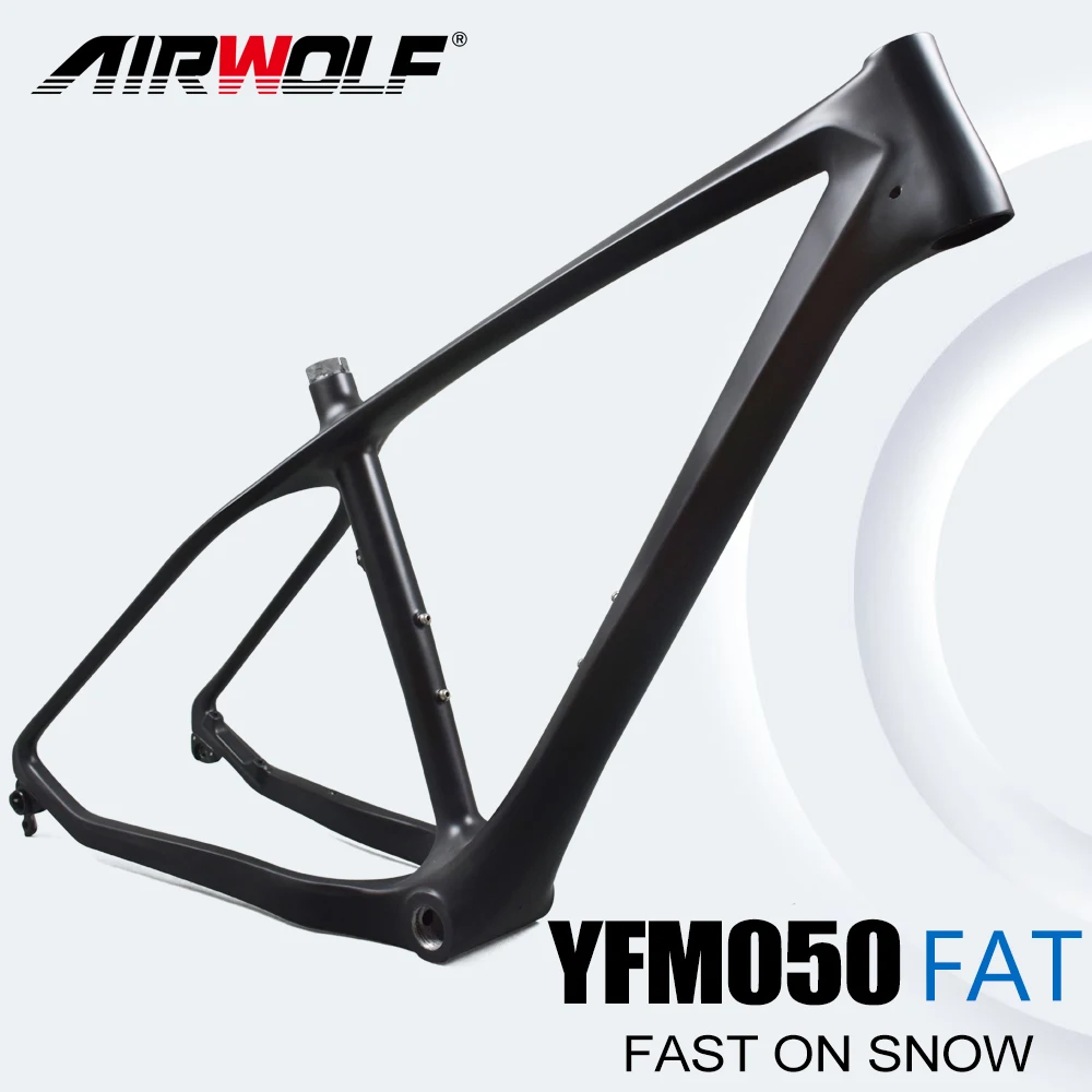 Airwolf Carbon Snow Fat Bike Frame Full Carbon Fiber 26Er Bsa120 Snow Bike Frame Freno A Disco Telaio Mtb Telaio Bici Telaio In Carbonio