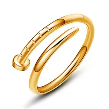 Screw Rings for Women Men Simple Open Adjustable Couple Lover Ring Birthday Wedding Party Jewelry Gifts Whole Sale