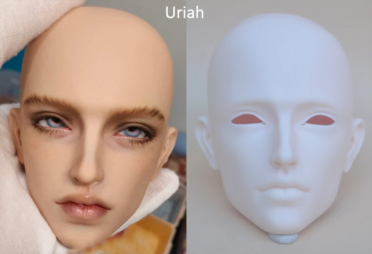 BJD Puppenkopf 1/3 - Unbemalt Für 60cm Puppen Zum Selbergestalten