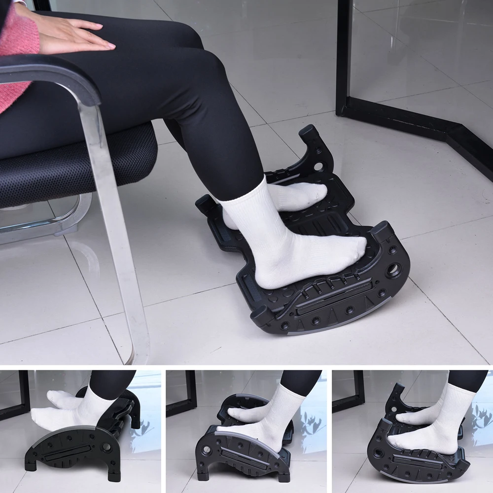 Foot Rest Under Desk Ergonomics Two-Sides Footrest Massage Surface Portable Foot Stool Home Office Relax Tools