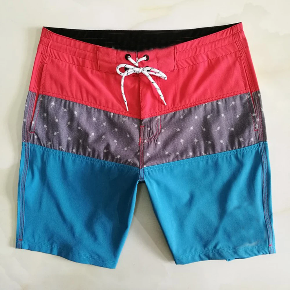 Plus Size 28 to 38 Waterproof Board Shorts Summer Shorts Men Swimwear Men Beach Shorts Men Bermuda Short Boardshorts With Label 2