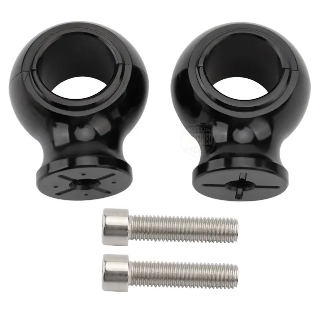 Morsetto Riser Manubrio Cromato Per Harley Softail, Dyna, Sportster - Diametro 1", Senza Gonna - Foto 3