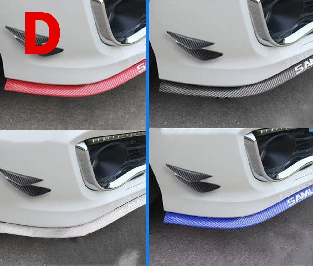 Neue Auto Frontschürze Lippe Carbon Faser Gummi Schutz Stoßstange Lip Streifen Spoiler Seite Rock Gummi Anti Scratch Protector – Detail 9