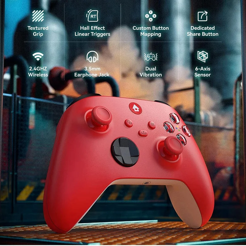 

Wireless Game Controller Adapter For One, Series X/S, 2.4GHZ For Windows PC Gamepad Easy To Use