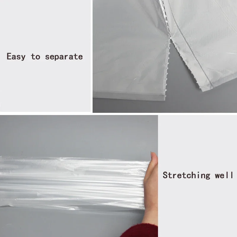 Trash bags disposable garbage bags 50 Pcs/Roll Household Kitchen Hotel Cleaning Supplies
