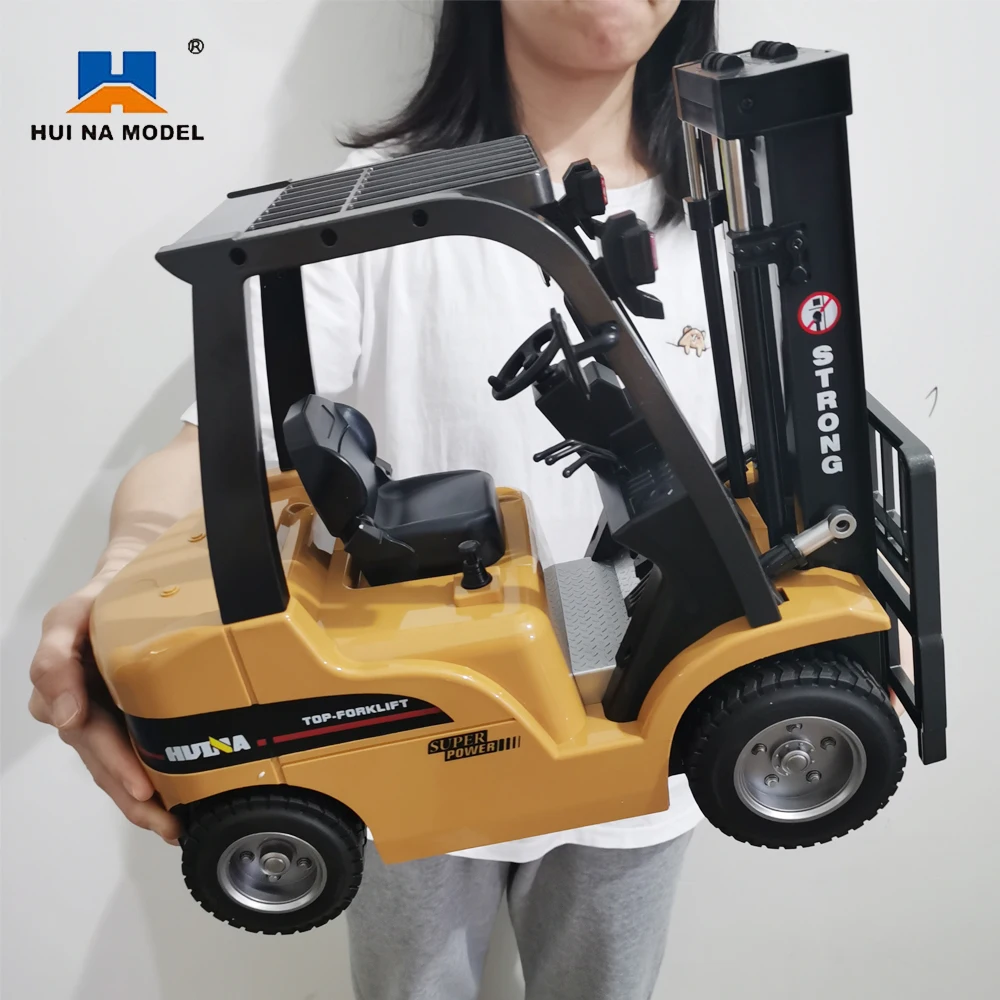 HUINA 1/10 Rc 트럭 지게차 트랙터 리모컨 자동차 크롤러, 8 Ch Rc 기계 엔지니어링 자동차, 라디오 방송국 소년 장난감