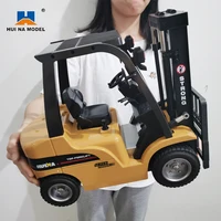 HUINA 1/10 Rc Truck Forklift Tractor Remote Control Car crawler 8 Ch Rc Machine Engineering Cars On Radio Station Boy Toys 1
