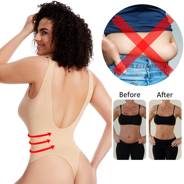 Backless Bodysuit for Women Sleeveless Shapewear Tank Top Open Back  Slimming Waist Trainer Corset Invisible Body Shaper - AliExpress