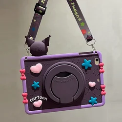 3D Cartoon Silicone Kids Rotating Stand Cover for Redmi Pad SE 2023 (DarkKRM-SP)