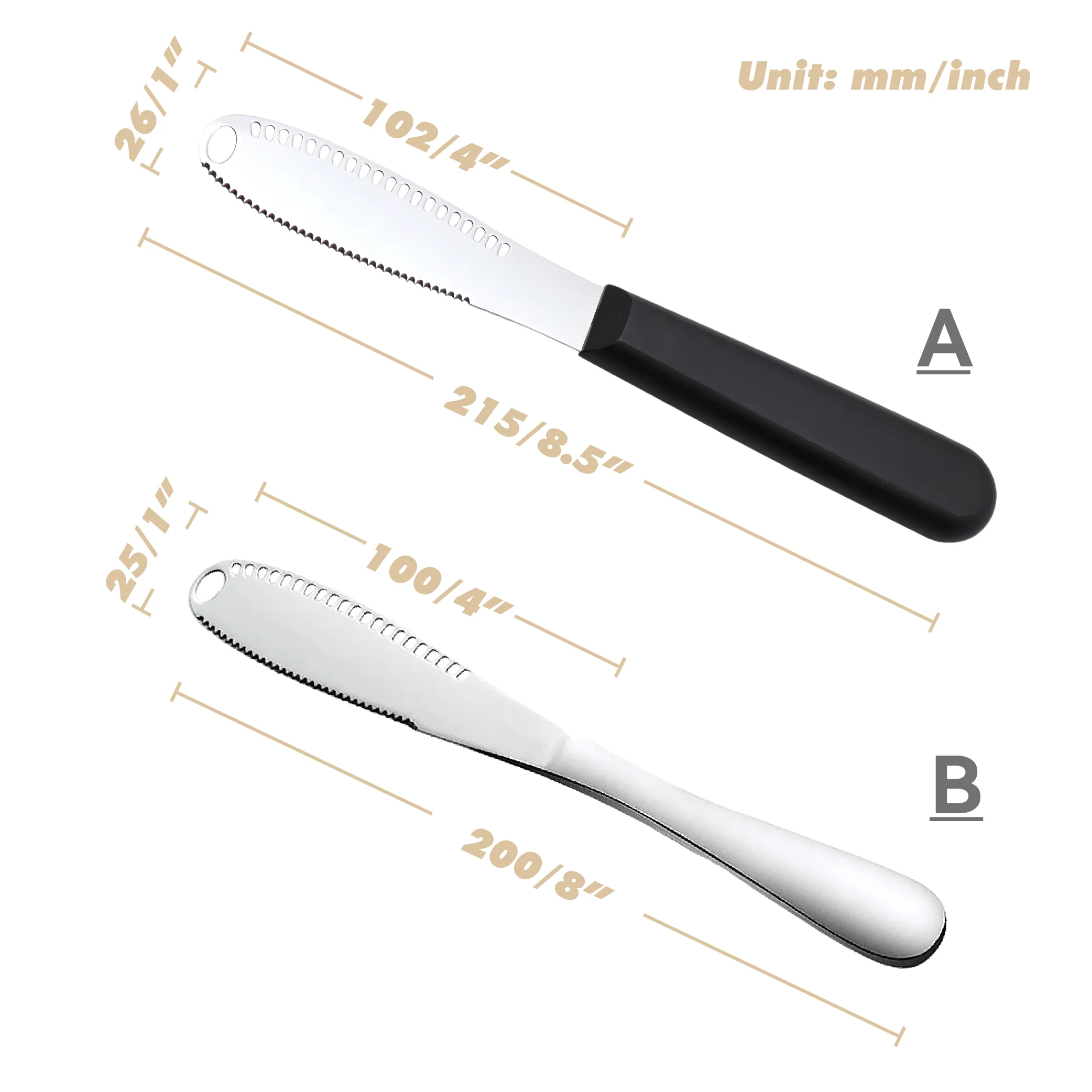 Butter Knife Metal Butter Knife Stainless Steel Cut for Cheese Cold Jam Pastry Kitchen Tools