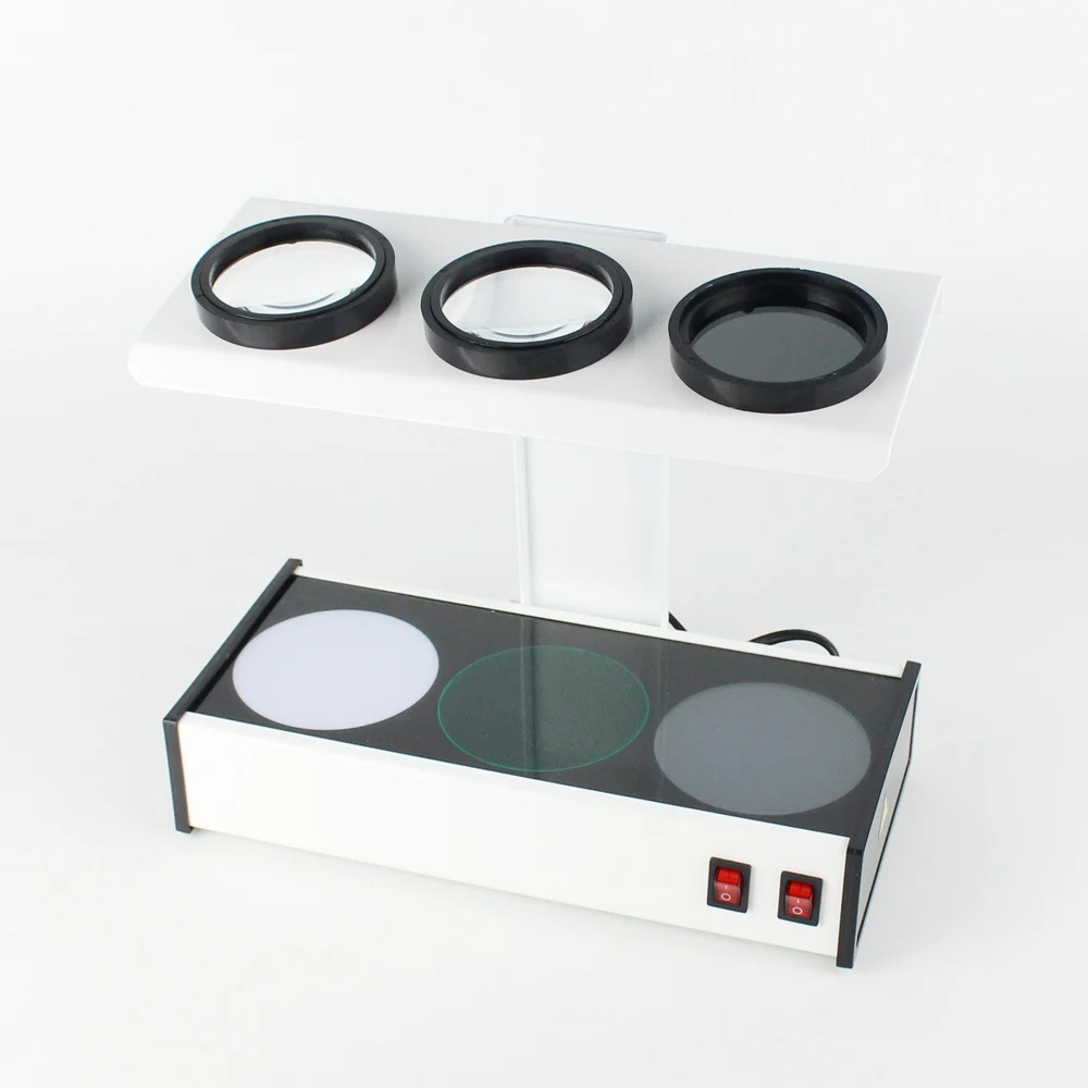 Multi Function Lens Tester Stress Detector Scratch Injury Inspector 3 in 1 Optical Lab Tool