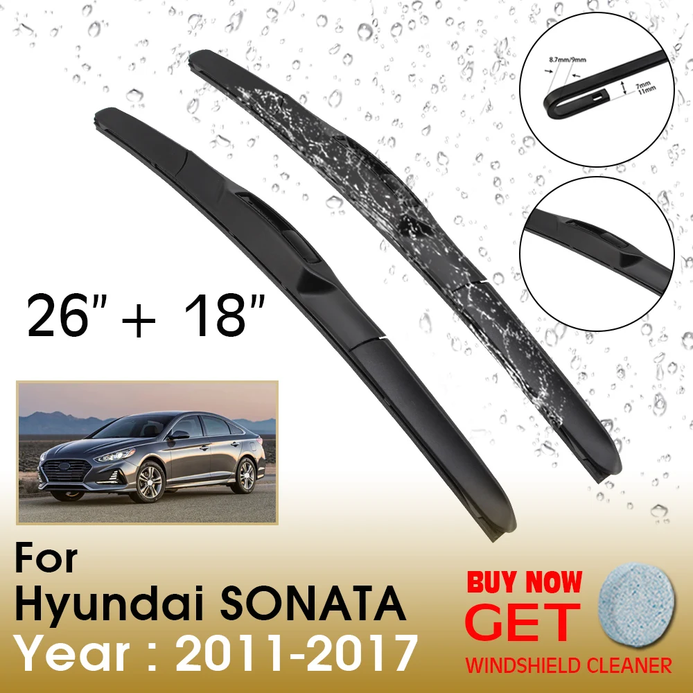 Car Wiper Blade For Hyundai SONATA 26"+18" 20112017 Front Window