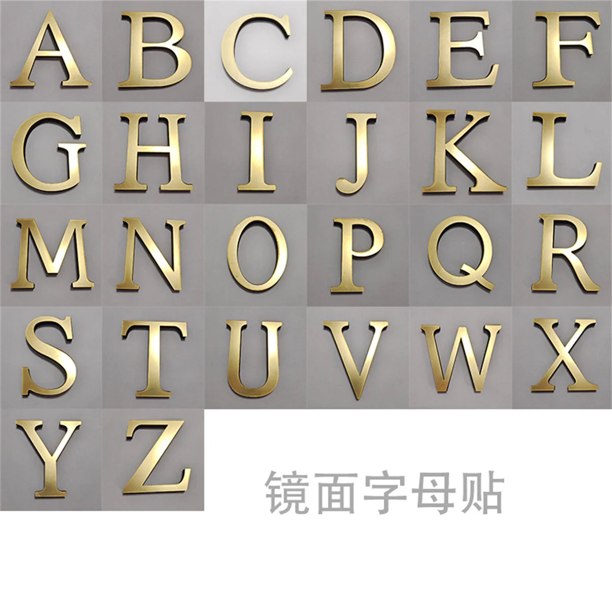 3D Mirror Letter Stickers 2