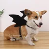 Halloween Bat Wings Dog Cat Cute Costume Party Dress Funny Cool Puppy Kitten Apparel Cosplay Prop with Traction Rope Fixing Hole 2