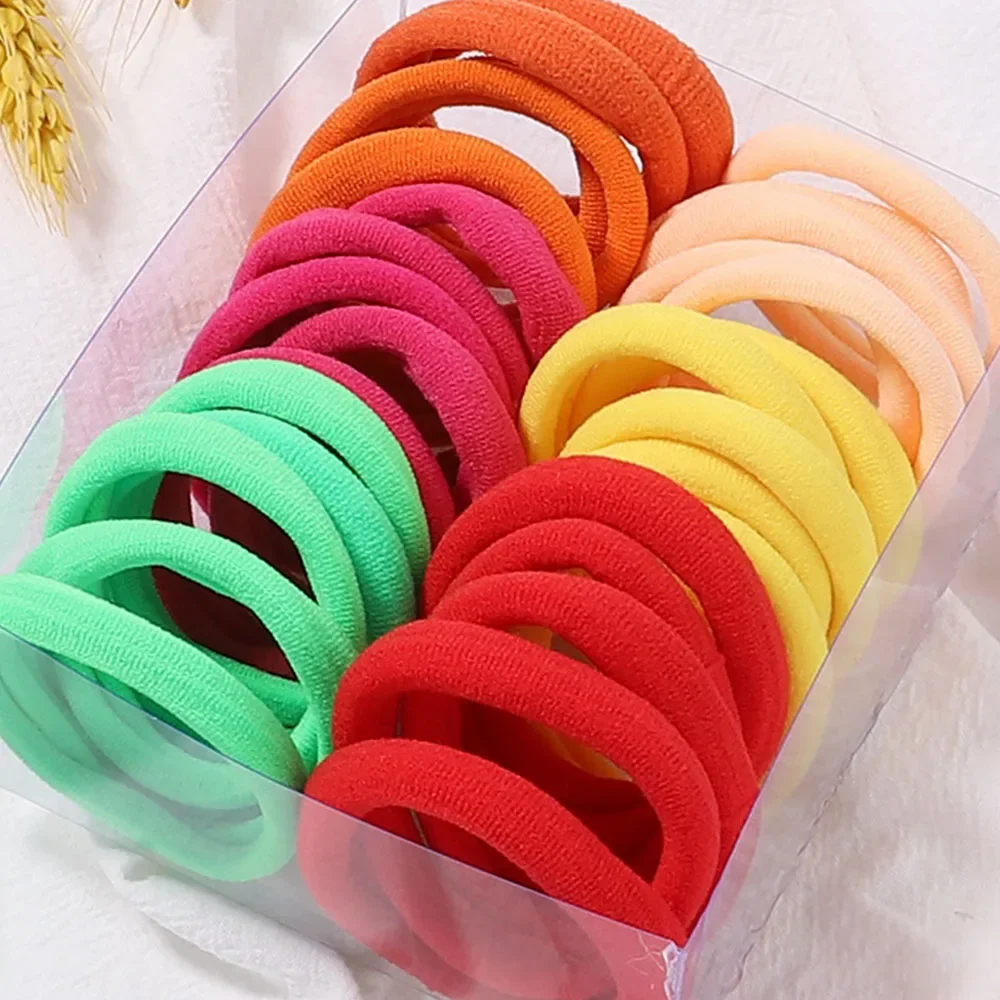 Babyhug Rubber Bands & Scrunchies Sets Pack of 10 - Green & Yellow
