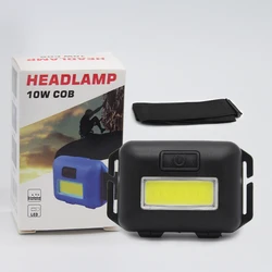 Compact Waterproof COB LED Headlamp with 3 Light Modes (Without Battery)