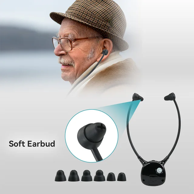 Wireless Retekess TA005 Watching, TV Headphones For Seniors With